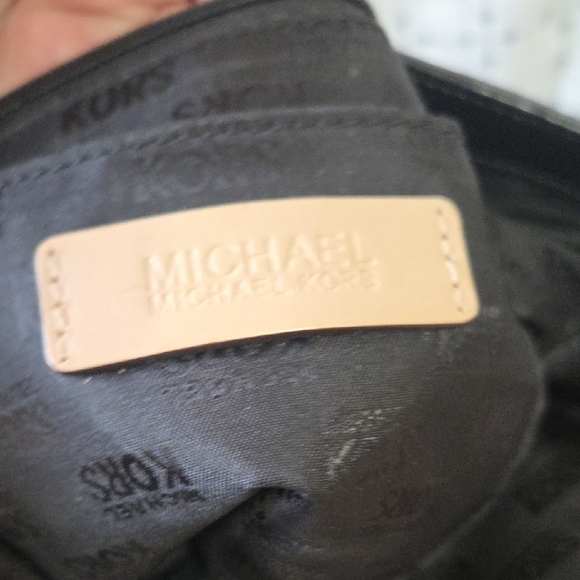 Michael Kors Black Patent Leather Tote with Gold Accents - Picture 16 of 16